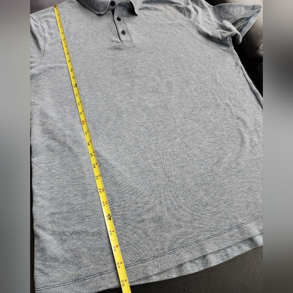 Lululemon Men's Blue Lightweight Golf Polo Performance Shirt Size Large - Picture 7 of 7